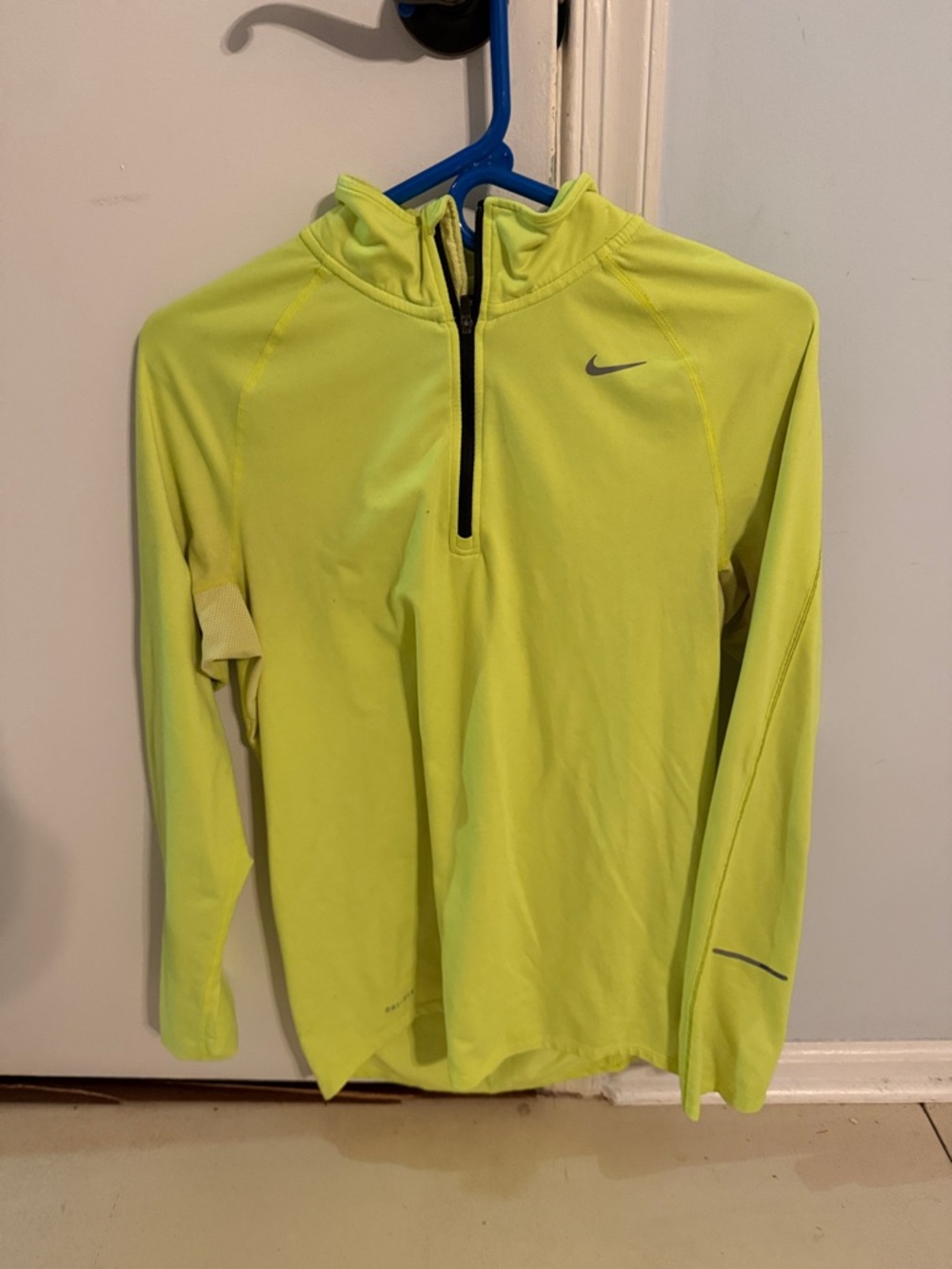 Nike High-Visibility Yellow Half-Zip Training Top